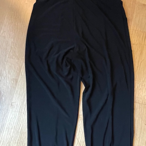 SYMPLI Canada Size 10 Pants Jersey Knit Black Cuff Crop Pull On Straight Leg - Picture 8 of 8